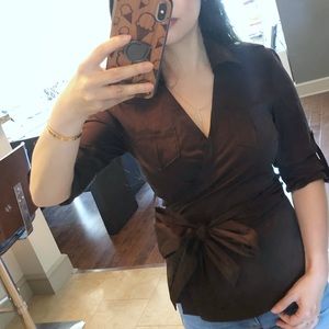 Sold-Banana Republic Collar Wrap Shirt